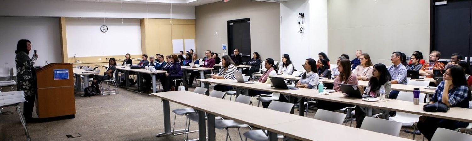 Audience engaged in discussion