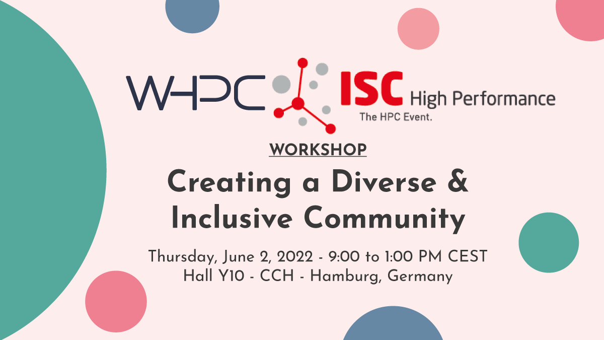 cube Correction Messenger ISC 2022 Workshop — Creating a Diverse and Inclusive Community - WHPC